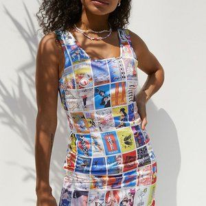 Fiorucci "Panini" Graphic Mini Dress - Size XS